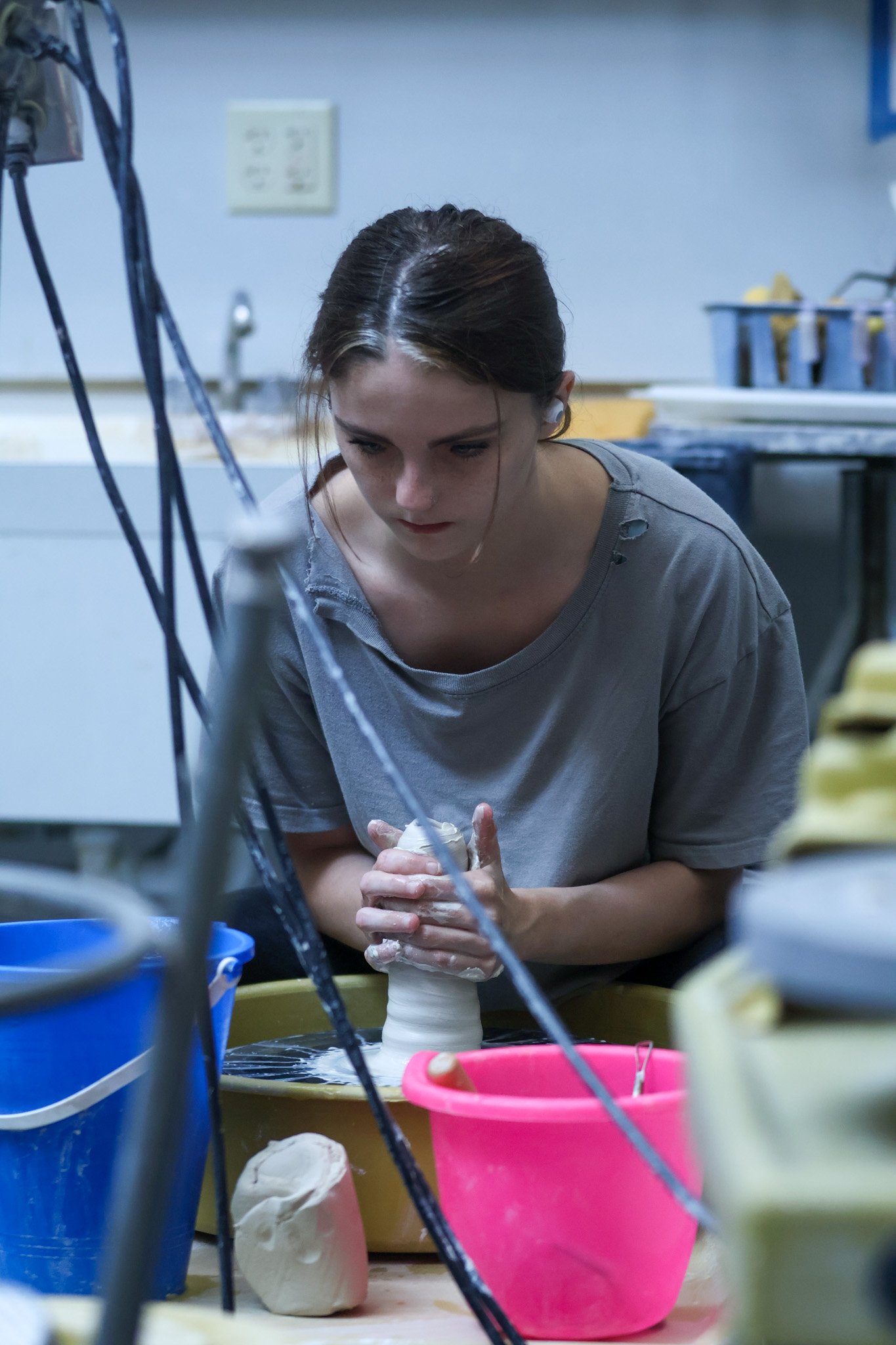 potter at potter's wheel