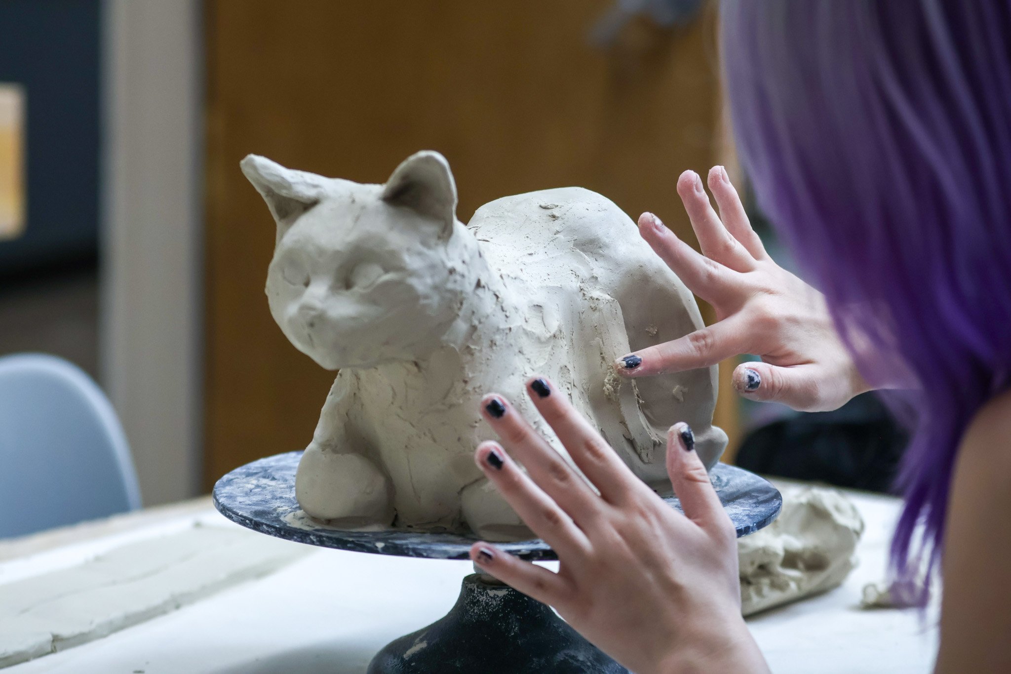 Designing clay cat