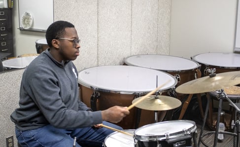Trice played drums since 2 years old
